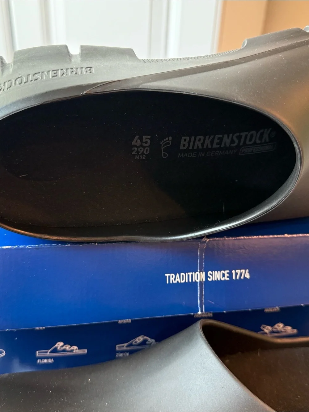 Birkenstock Black Professional Slip-On Clog Platform Mule